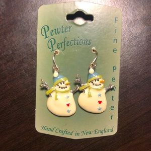 Snowman Earrings